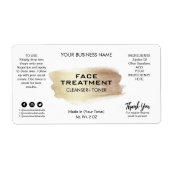 Moderne weiß- und goldene Behandlungsmarken (Vorne)