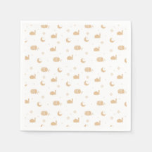 Moderne weiße Beige Ramadan & Eid Napkins