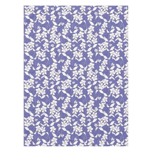 Moderne weiße Blume auf einem Deich Tischdecke (Vorderseite)