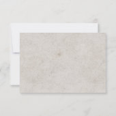 Moderne weiße Blume Elegante Einladung zur Hochzei (Rückseite)