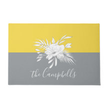 Moderne weiße Blume in Colorblock