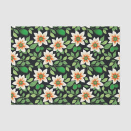 Moderne weiße Blumen Seidenpapier