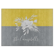 Moderne weiße Blüte Personalisiert in Colorblock