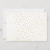 Moderne, weiße Creme Blumengrün Hochzeit Einladung (Rückseite)