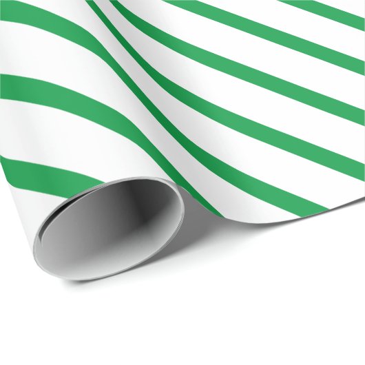 Moderne, weiße, diagonal gestreifte Muster - Urlau Geschenkpapier (Rolleneckpunkt)