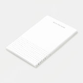 Moderne weiße, dotierte Notizblöcke Post-it Klebezettel (angewinkelt)