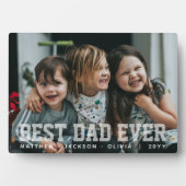 Moderne Weiße Einfache Benutzerdefinierte Beste Da Fotoplatte (Vorderseite)