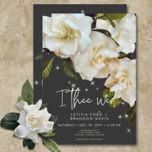 Moderne weiße Gärten auf Black Sparkle Wedding