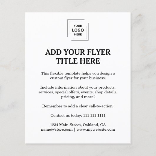 Moderne weiße Geschäfts-Branding-Flugblatt-Design Flyer (Vorne)