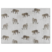 Moderne, weiße, goldene Jungtiere Schneidebrett (Vorderseite)