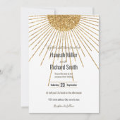 Moderne, weiße goldene Sonne (Vorderseite)