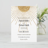 Moderne, weiße goldene Sonne (Stehend Vorderseite)