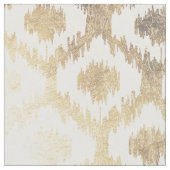 Moderne weiße Hand gezeichnetes ikat Stoff (Nahaufnahme)
