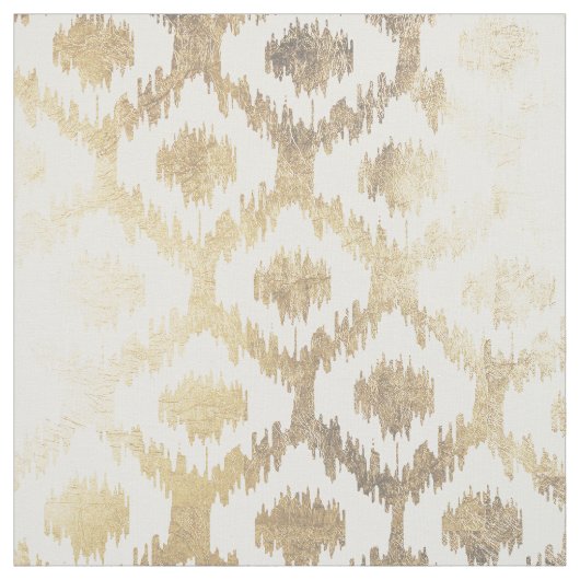 Moderne weiße Hand gezeichnetes ikat Stoff (Muster)