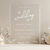 Moderne Weiße Hochzeit