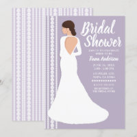 Moderne weiße Hochzeitskleid & Perlen Brautparty