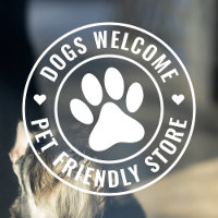 Moderne weiße Hunde Willkommen Haustier Friendly S