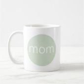 Moderne weiße Mama Kaffeetasse (Links)