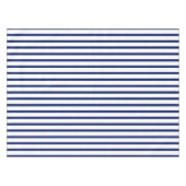 Moderne, weiße Marinebänder mit elegantem Muster Tischdecke (Vorderseite (Horizontal))