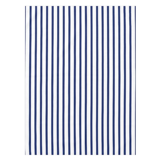 Moderne, weiße Marinebänder mit elegantem Muster Tischdecke (Vorderseite)