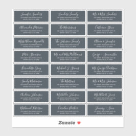 Moderne, weiße Marineinfanteretiketten mit individ Aufkleber