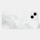 Moderne weiße Marmor Case-Mate iPhone Hülle (Rückseite (Horizontal))