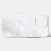 Moderne weiße Marmor Case-Mate iPhone Hülle (Rückseite (Horizontal))