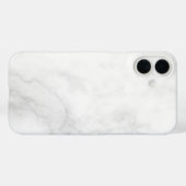 Moderne weiße Marmor Case-Mate iPhone Hülle (Rückseite (Horizontal))