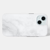 Moderne weiße Marmor Case-Mate iPhone Hülle (Rückseite (Horizontal))