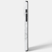 Moderne weiße Marmor Case-Mate iPhone Hülle (Rückseite / Links)
