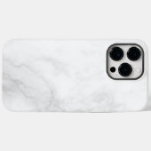 Moderne weiße Marmor Case-Mate iPhone Hülle (Rückseite (Horizontal))