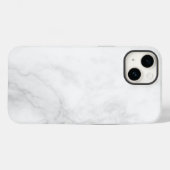 Moderne weiße Marmor Case-Mate iPhone Hülle (Rückseite (Horizontal))