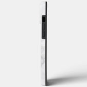 Moderne weiße Marmor Case-Mate iPhone Hülle (Rückseite / Links)