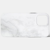 Moderne weiße Marmor Case-Mate iPhone Hülle (Rückseite (Horizontal))