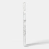 Moderne weiße Marmor Case-Mate iPhone Hülle (Rückseite / Links)