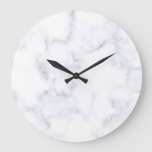 Moderne weiße Marmor Große Wanduhr