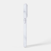 Moderne weiße Marmor iPhone Hülle (Rechte Seite)