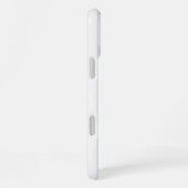 Moderne weiße Marmor iPhone Hülle (Rechte Seite)