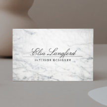 Moderne weiße Marmorkarte Luxus Designer Business 