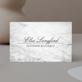 Moderne weiße Marmorkarte Luxus Designer Business  Visitenkarte