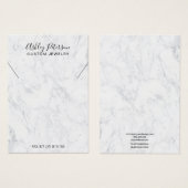 Moderne, weiße Marmorschmuckverkleidung (Vorne & Hinten)