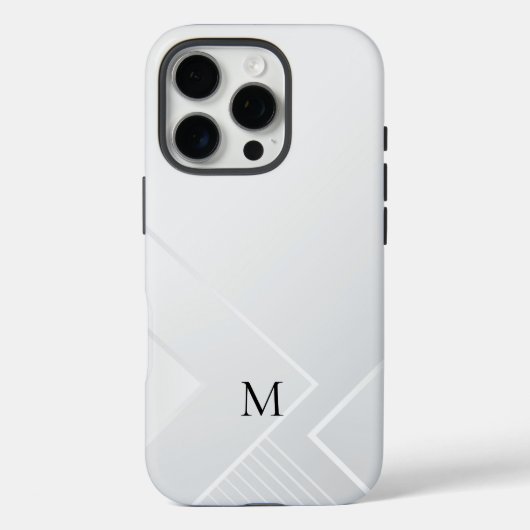 Moderne weiße Muster Case-Mate iPhone Hülle (Rückseite)