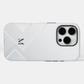 Moderne weiße Muster Case-Mate iPhone Hülle (Rückseite (Horizontal))