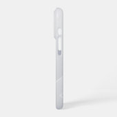 Moderne weiße Muster iPhone Hülle (Linke Seite)