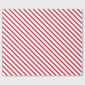 Moderne, weiße, oblicke, kantige Streifen Geschenkpapier (Flach)