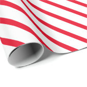 Moderne, weiße, oblicke, kantige Streifen Geschenkpapier (Rolleneckpunkt)