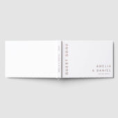 Moderne weiße oder farbige Hochzeitsbezeichnungen  Gästebuch (Voll)