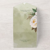 Moderne weiße Peongs zum QR-Kodex für die Sage Gre All In One Einladung (Außenbereich)