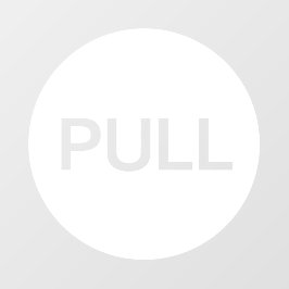 Moderne weiße PULL Business Store Tür Fensteraufkleber