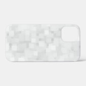 Moderne weiße quadratische Muster Case-Mate iPhone Hülle (Rückseite (Horizontal))